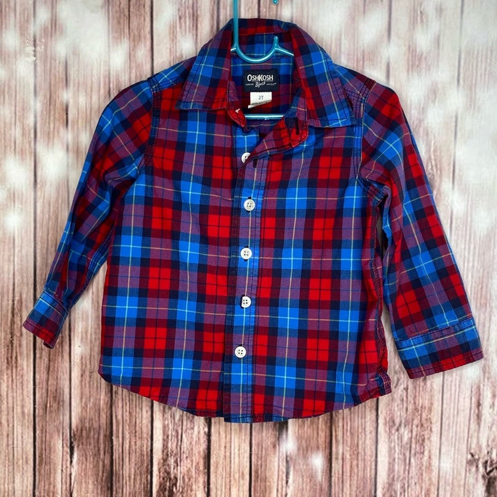Osh Kosh Plaid Shirt 2T